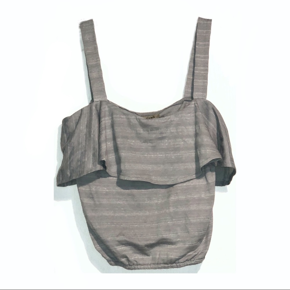 NWT - Anama Grey Crop Top